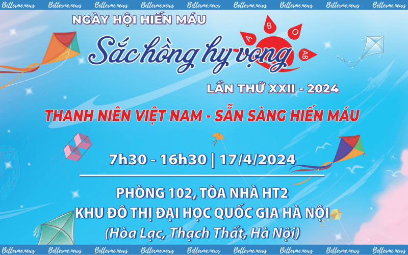 img of Ngày Hội Hiến Máu Sắc Hồng Hy Vọng Lần Thứ XXII 2024 Được Tổ Chức Bởi Đại Học Quốc Gia Hà Nội