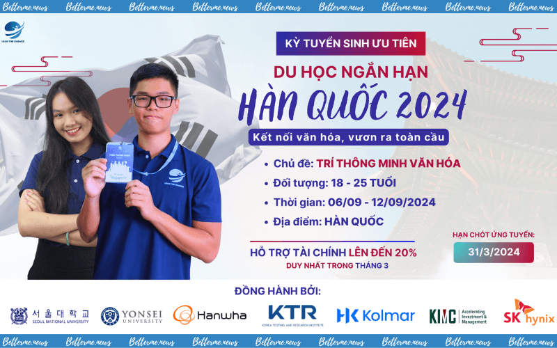 img of Chương Trình Du Học Ngắn Hạn Lead The Change Exchange Trip Hàn Quốc 2024 - Kỳ Ưu Tiên Duy Nhất Năm￼